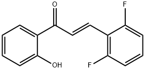 2-Propen-1-one, 3-(2,6-difluorophenyl)-1-(2-hydroxyphenyl)-, (2E)- Structure