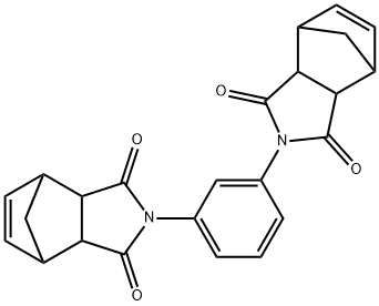 2,2-(1,3-phenylene)bis(3a,4,7,7a-tetrahydro-1H-4,7-methanoisoindole-1,3(2H)-dione) 구조식 이미지