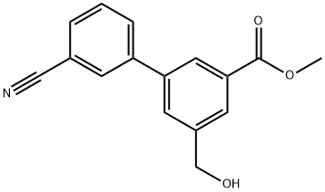 Methyl 3-(3-cyanophenyl)-5-(hydroxymethyl)benzoate Structure