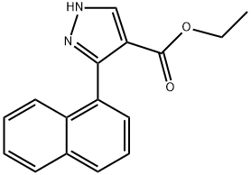 ethyl 5-(naphthalen-1-yl)-1H-pyrazole-4-carboxylate Structure