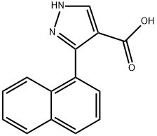 5-(naphthalen-1-yl)-1H-pyrazole-4-carboxylic acid Structure