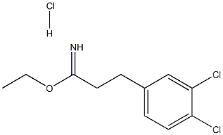 ethyl 2-(3,4-dichlorophenyl)ethanecarboximidate hydrochloride Structure
