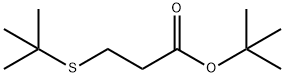 Propanoic acid,3-[(1,1-dimethylethyl)thio]-, 1,1-dimethylethyl ester 구조식 이미지