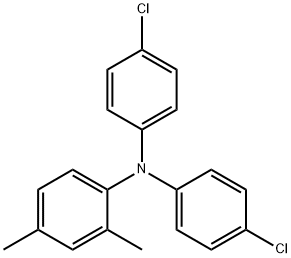 N,N-bis(4-chlorophenyl)-2,4-dimethylaniline 구조식 이미지
