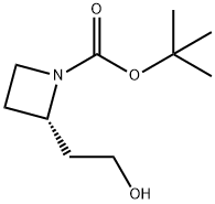 (S)-TERT-BUTYL 2-(2-HYDROXYETHYL)AZETIDINE-1-CARBOXYLATE Structure