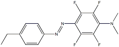 Benzenamine,4-[2-(4-ethylphenyl)diazenyl]-2,3,5,6-tetrafluoro-N,N-dimethyl- 구조식 이미지