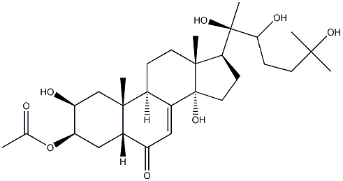 20-hydroxyecdysone 3-acetate,d Structure