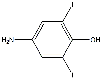 Phenol, 4-amino-2,6-diiodo- Structure