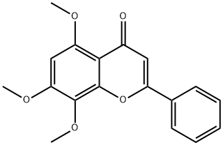 5,7,8-Trimethoxyflavone Structure