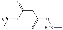 Diethyl [1-14C]malonate Structure