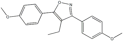 4-ethyl-3,5-bis(4-methoxyphenyl)-1,2-oxazole 구조식 이미지