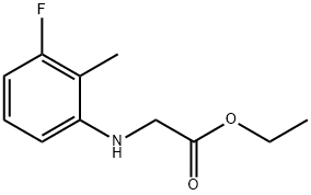 Glycine,N-(3-fluoro-o-tolyl)-, ethyl ester (8CI) Structure
