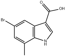 5-bromo-7-methyl-1H-indole-3-carboxylic acid Structure