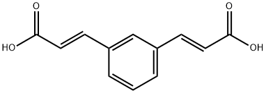 3-[3-(2-Carboxy-vinyl)-phenyl]-acrylic acid Structure