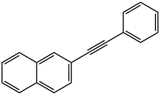 2-(2-phenylethynyl)naphthalene Structure