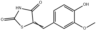 2,4-Thiazolidinedione,5-[(4-hydroxy-3-methoxyphenyl)methylene]- 구조식 이미지