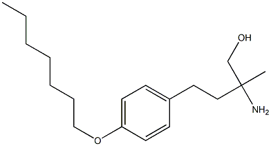 Benzenebutanol, b-amino-4-(heptyloxy)-b-methyl- Structure