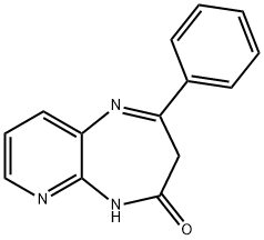 2-Phenyl-3,5-dihydro-pyrido[3,4-b][1,4]diazepin-4-one 구조식 이미지