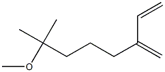 1-Octene, 7-methoxy-7-methyl-3-methylene- Structure