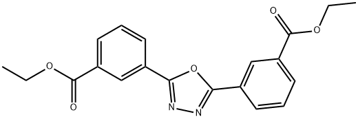 ethyl 3-{5-[3-(ethoxycarbonyl)phenyl]-1,3,4-oxadiazol-2-yl}benzoate 구조식 이미지