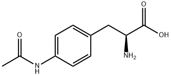 (2S)-2-amino-3-(4-acetamidophenyl)propanoic acid 구조식 이미지