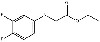 Glycine,N-(3,4-difluorophenyl)-, ethyl ester Structure