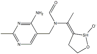 Formamide,N-[(4-amino-2-methyl-5-pyrimidinyl)methyl]-N-[1-(2-oxido-1,2-oxathiolan-3-ylidene)ethyl]- Structure