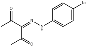 3-[(4-bromophenyl)hydrazinylidene]pentane-2,4-dione 구조식 이미지