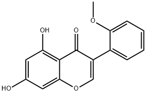 5,7-dihydroxy-3-(2-methoxyphenyl)-4H-chromen-4-one 구조식 이미지