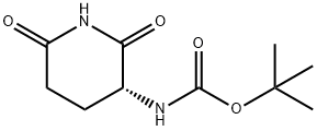 (R)-3-Boc-amino-2,6-dioxopiperidine Structure