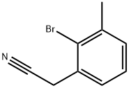 2-bromo-3-methylphenylacetonitrile 구조식 이미지