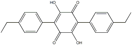 2,5-Cyclohexadiene-1,4-dione,2,5-bis(4-ethylphenyl)-3,6-dihydroxy- Structure