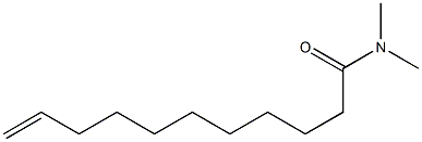 10-Undecenamide,N,N-dimethyl- 구조식 이미지