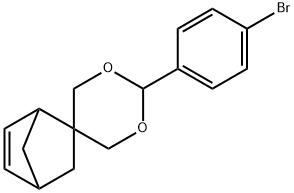 2-(4-bromophenyl)spiro[1,3-dioxane-5,5-bicyclo[2.2.1]hept-2-ene] 구조식 이미지