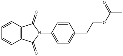 4-(1,3-dioxoisoindolin-2-yl)phenethyl acetate 구조식 이미지