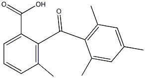 Benzoic acid,3-methyl-2-(2,4,6-trimethylbenzoyl)- 구조식 이미지