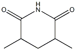 2,6-Piperidinedione,3,5-dimethyl- 구조식 이미지