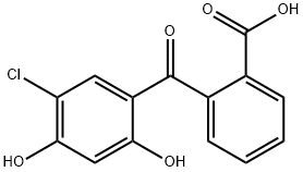 Benzoic acid, 2-(5-chloro-2,4-dihydroxybenzoyl)- Structure