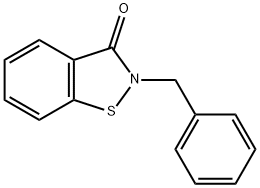 1,2-Benzisothiazol-3(2H)-one, 2-(phenylmethyl)- Structure