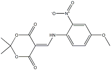 5-[(4-methoxy-2-nitroanilino)methylidene]-2,2-dimethyl-1,3-dioxane-4,6-dione 구조식 이미지