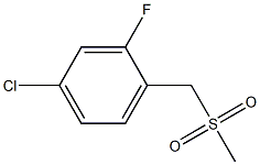 4-chloro-2-fluoro-1-(methylsulfonylmethyl)benzene Structure