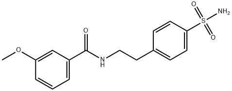 3-methoxy-N-[2-(4-sulfamoylphenyl)ethyl]benzamide Structure