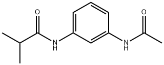 N-(3-acetamidophenyl)-2-methylpropanamide 구조식 이미지