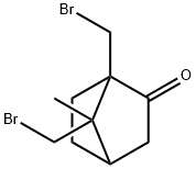 1,7-Bis-bromomethyl-7-methyl-bicyclo[2.2.1]heptan-2-one 구조식 이미지