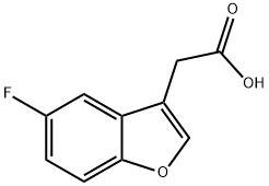 2-(5-fluorobenzofuran-3-yl)acetic acid Structure