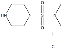 N,N-DIMETHYLPIPERAZINE-1-SULFONAMIDE HYDROCHLORIDE 구조식 이미지