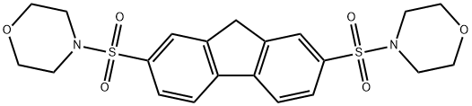 2,7-bis(morpholinosulfonyl)-9H-fluorene Structure