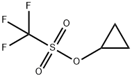 Methanesulfonic acid, trifluoro-, cyclopropyl ester Structure