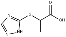 2-(1H-1,2,4-triazol-5-ylsulfanyl)propanoic acid Structure