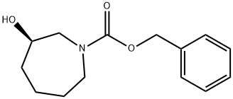 (R)-BENZYL 3-HYDROXYAZEPANE-1-CARBOXYLATE Structure